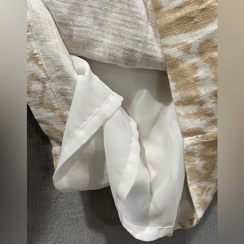 PENDLETON Drop Waist Shift Dress Linen White Tan Beige Women’s Size 8 - Picture 7 of 10
